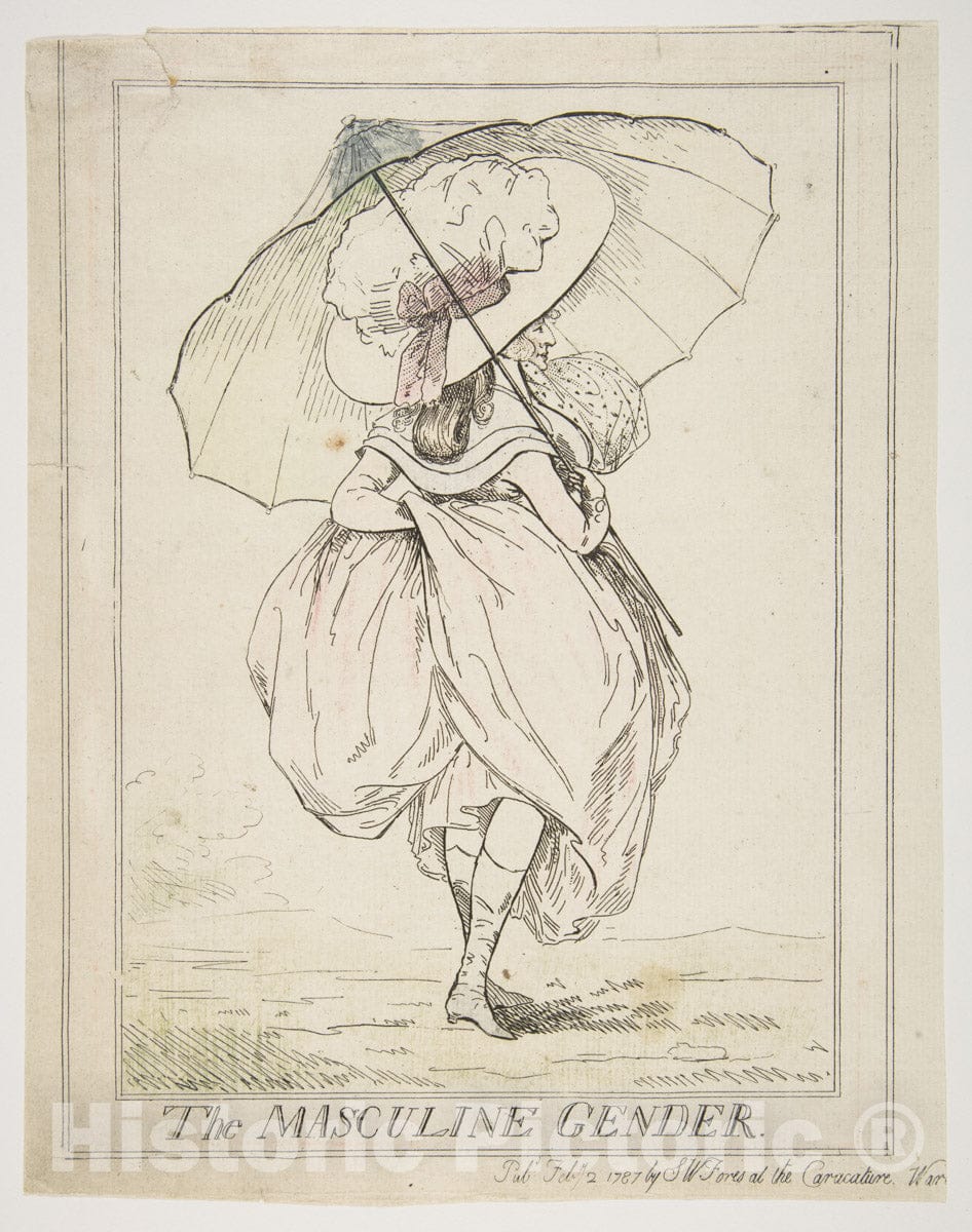 Art Print : Henry Kingsbury - The Masculine Gender : Vintage Wall Art