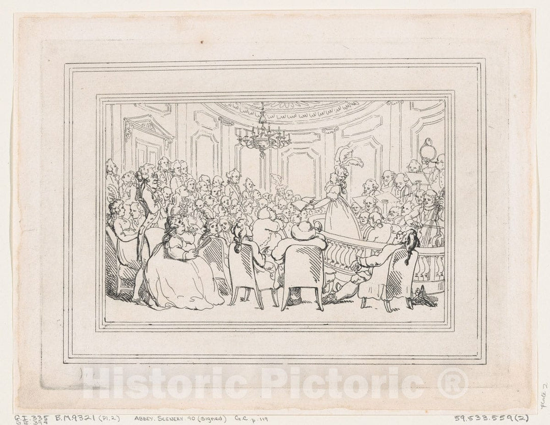 Art Print : Thomas Rowlandson - Comforts of Bath, Plate 2 : Vintage Wall Art