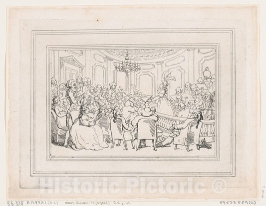 Art Print : Thomas Rowlandson - Comforts of Bath, Plate 2 : Vintage Wall Art