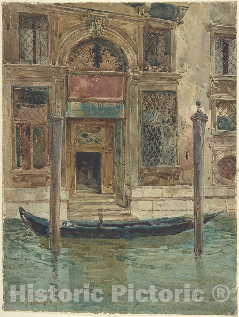 Art Print : Daniele Bucciarelli - Portal of a Venetian Palace : Vintage Wall Art