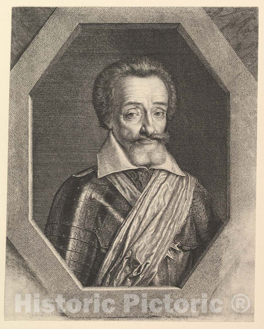 Art Print : Jean Morin - Henri IV, roi de France : Vintage Wall Art