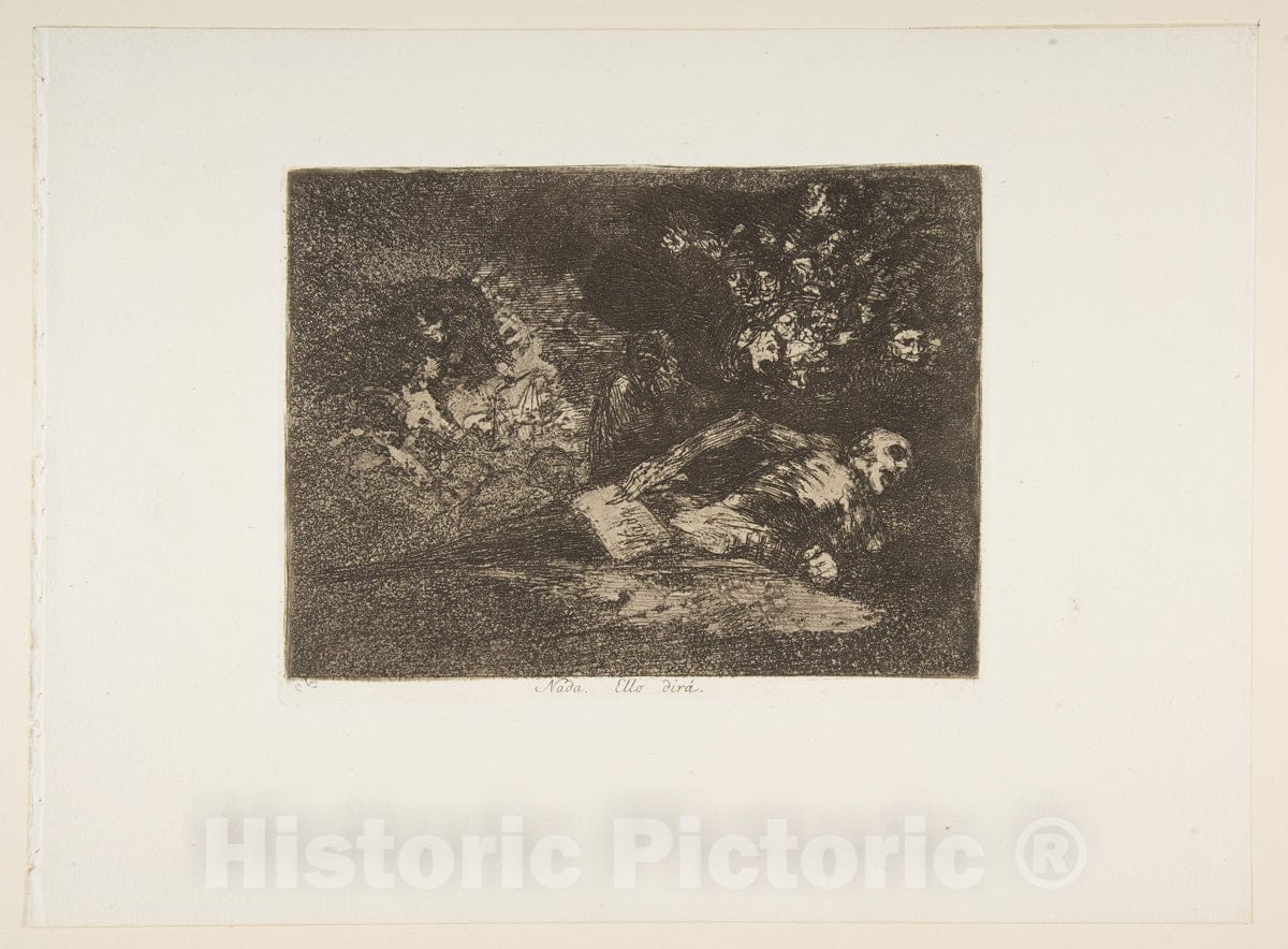 Art Print : Plate 69 from 'The Disasters of War' - Artist: Goya - Created: c1814 : Vintage Wall Art