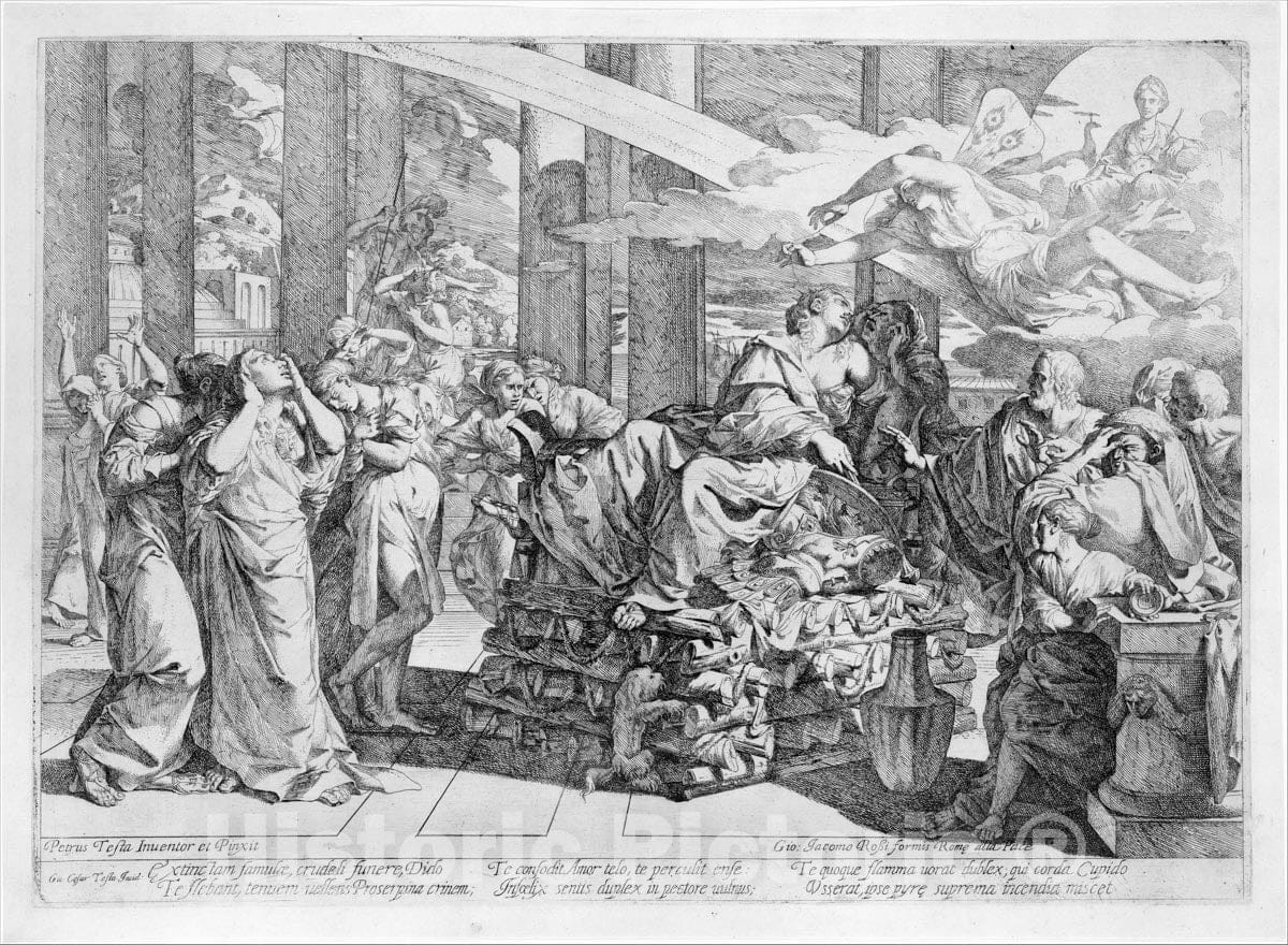 Art Print : Scrapbook containing Italian Etchings of The XVIth and XVIIth Centuries : Vintage Wall Art