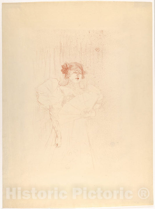 Art Print : Henri de Toulouse-Lautrec - Luce Myrès (Front View) : Vintage Wall Art