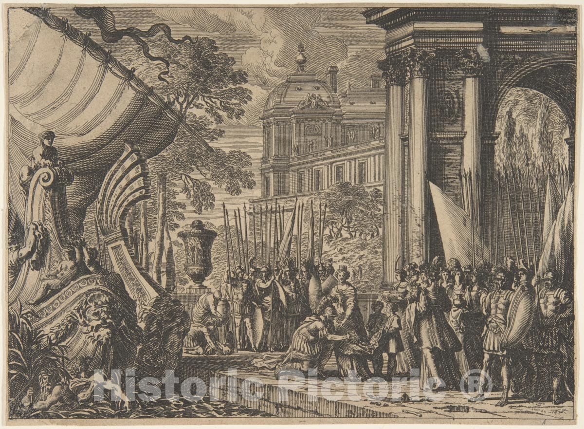 Art Print : Jean Le Pautre - Aeneas's Farewell to Dido v.1 : Vintage Wall Art