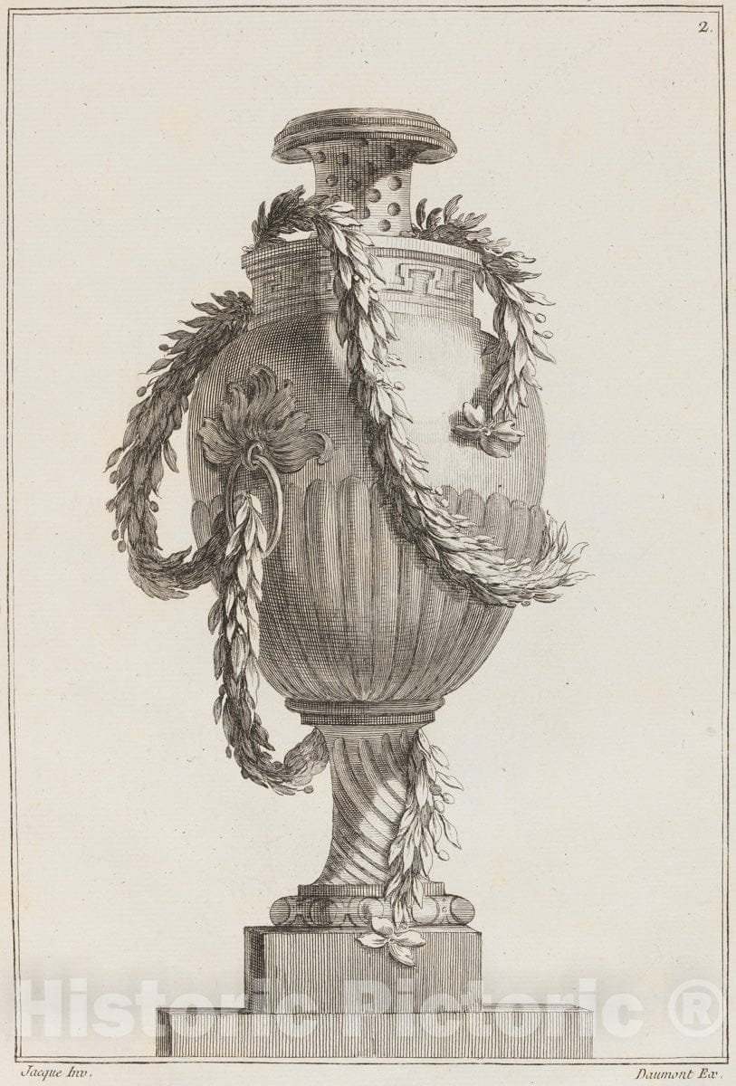 Art Print : Designed by Maurice Jacques - Vases Nouveaux Composées par M. Jacques : Vintage Wall Art
