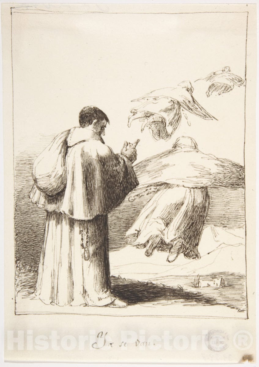 Art Print : Leonardo Alenza y Nieto - Already They are Going (Ya se Van) : Vintage Wall Art