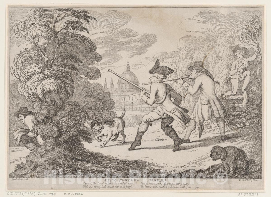 Art Print : Thomas Rowlandson - City Foulers-Mark! : Vintage Wall Art