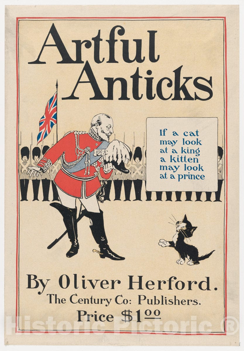Art Print : Oliver Herford - Artful Anticks : Vintage Wall Art