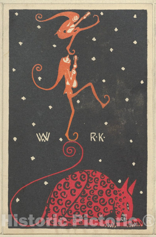 Art Print : Rudolf Kalvach - Humorous Subject 1 : Vintage Wall Art