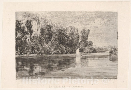 Art Print : Jules-Ferdinand Jacquemart - City and Country : Vintage Wall Art