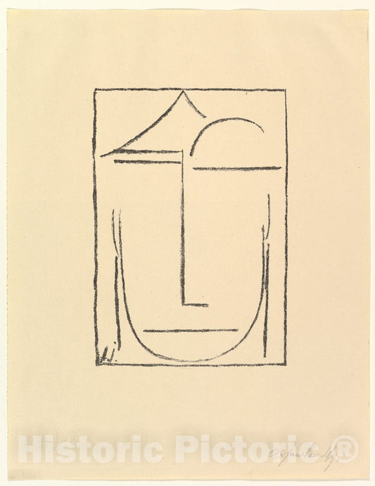 Art Print : Alexej von Jawlensky - Head (Kopf) : Vintage Wall Art