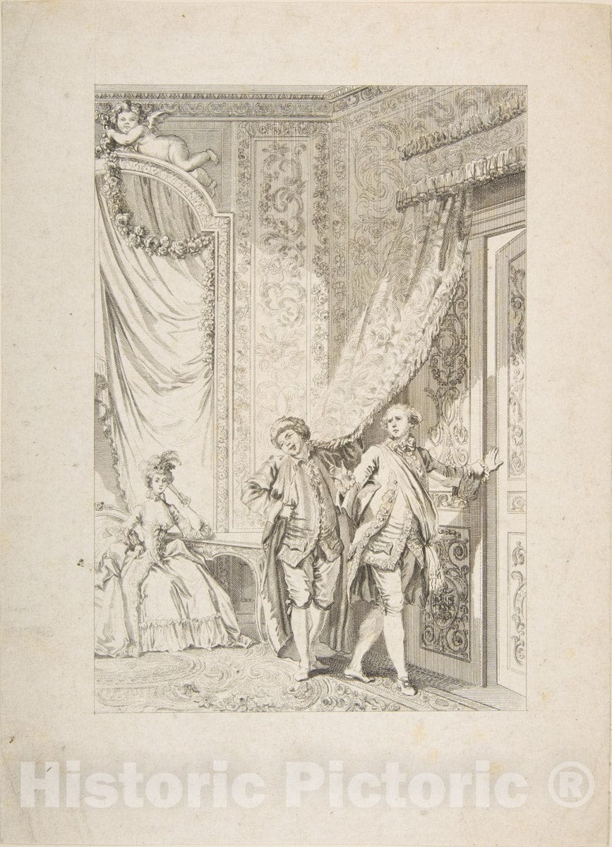 Art Print : Le Magnifique - Artist: Jean de La Fontaine - Created: 1795 : Vintage Wall Art
