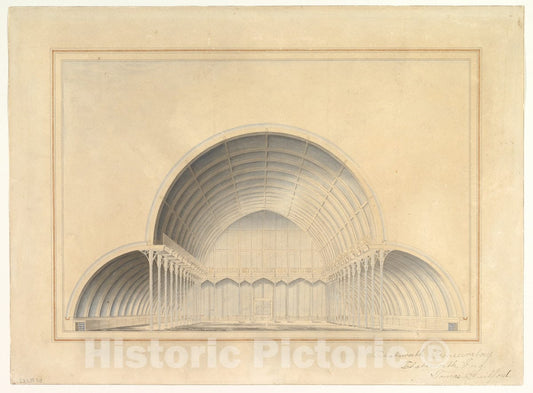 Art Print : Thomas Guilford - Chatsworth Conservatory : Vintage Wall Art