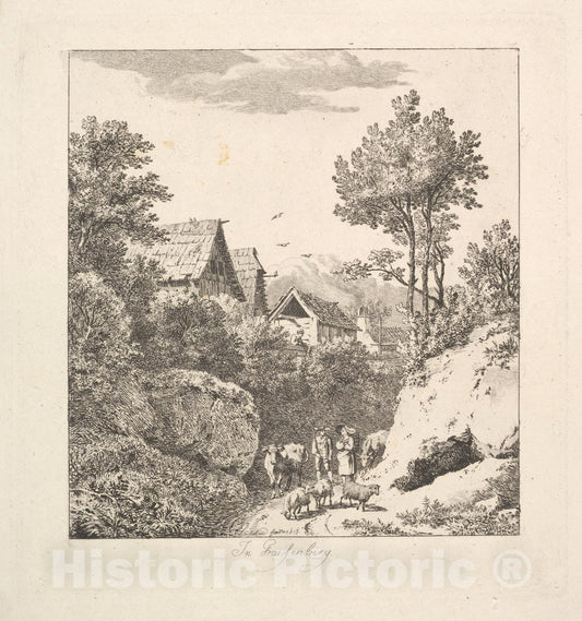 Art Print : Johann Christoph Erhard - in Regenberg : Vintage Wall Art