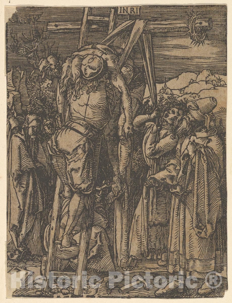 Art Print : Albrecht Dürer - The Descent from The Cross, from The Little Passion (Copy) : Vintage Wall Art