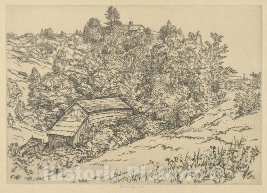 Art Print : Ernest Haskell - Hill Farm, Dromore : Vintage Wall Art