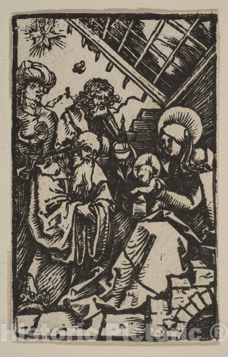 Art Print : Albrecht Dürer - The Adoration of The Kings 1 : Vintage Wall Art