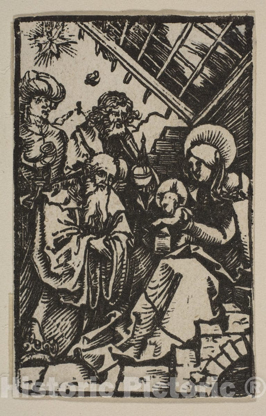 Art Print : Albrecht Dürer - The Adoration of The Kings 1 : Vintage Wall Art