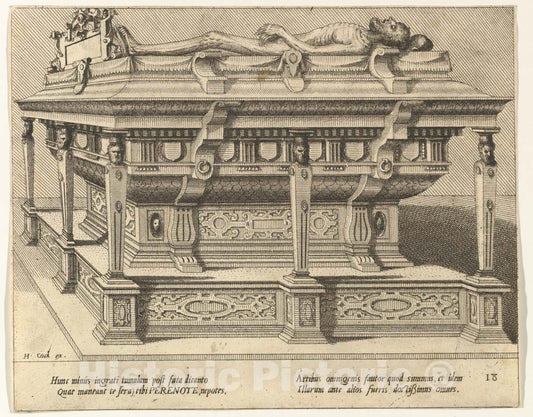 Art Print : Hans Vredeman de Vries - Cœnotaphiorum (18) : Vintage Wall Art