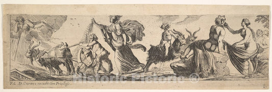 Art Print : Pierre Brebiette - Bacchanal 1 : Vintage Wall Art