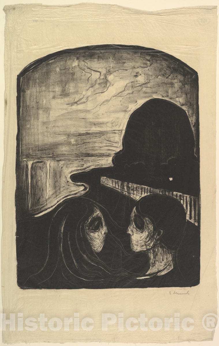 Art Print : Edvard Munch - Attraction I : Vintage Wall Art