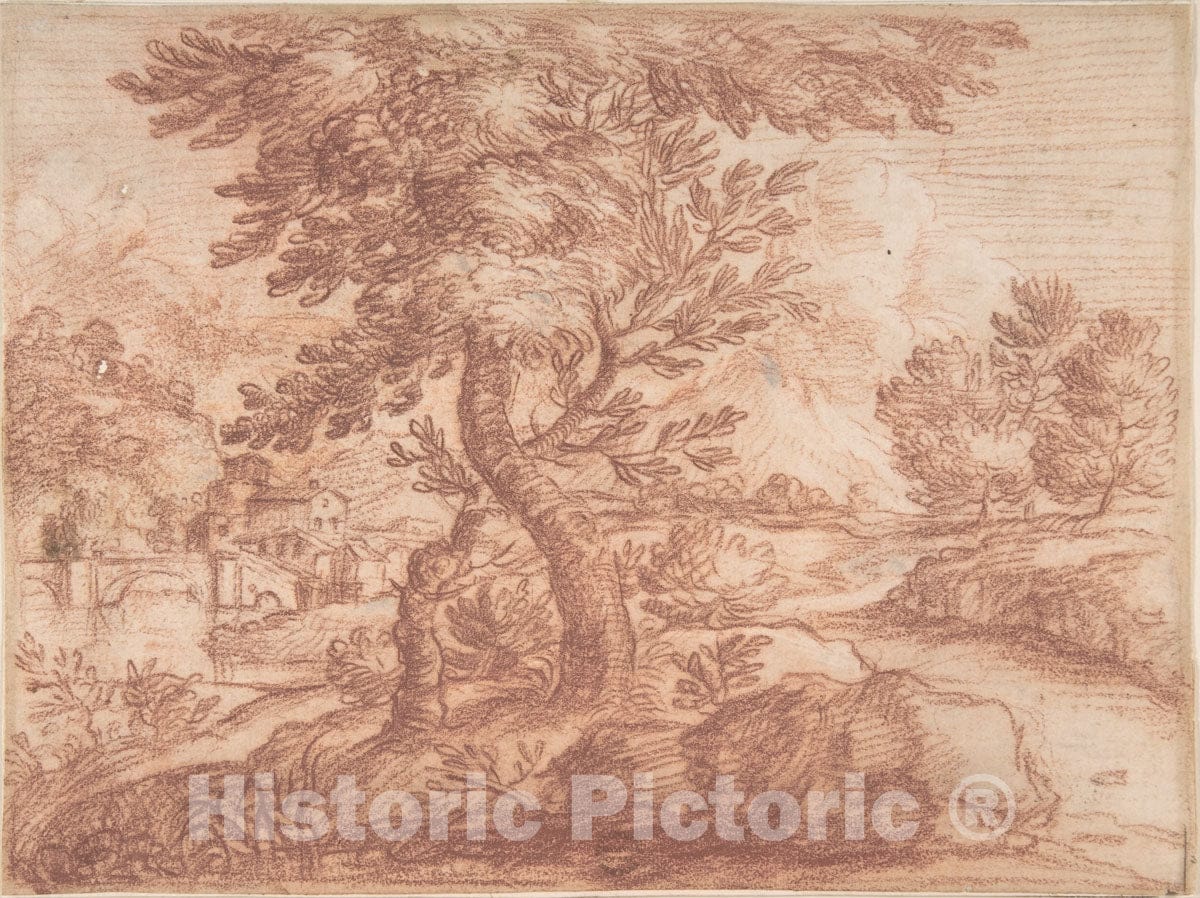 Art Print : Aureliano Milani - Landscape : Vintage Wall Art