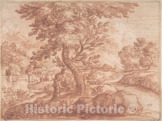 Art Print : Aureliano Milani - Landscape : Vintage Wall Art