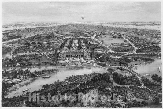 Art Print : Julius Bien - Central Park (Summer) : Vintage Wall Art
