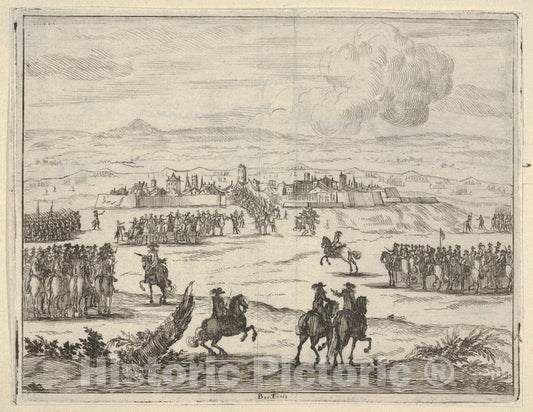 Art Print : After a Long Seige - Artist: Bartolomeo Fenice (Fenis) - Created: 1659 : Vintage Wall Art