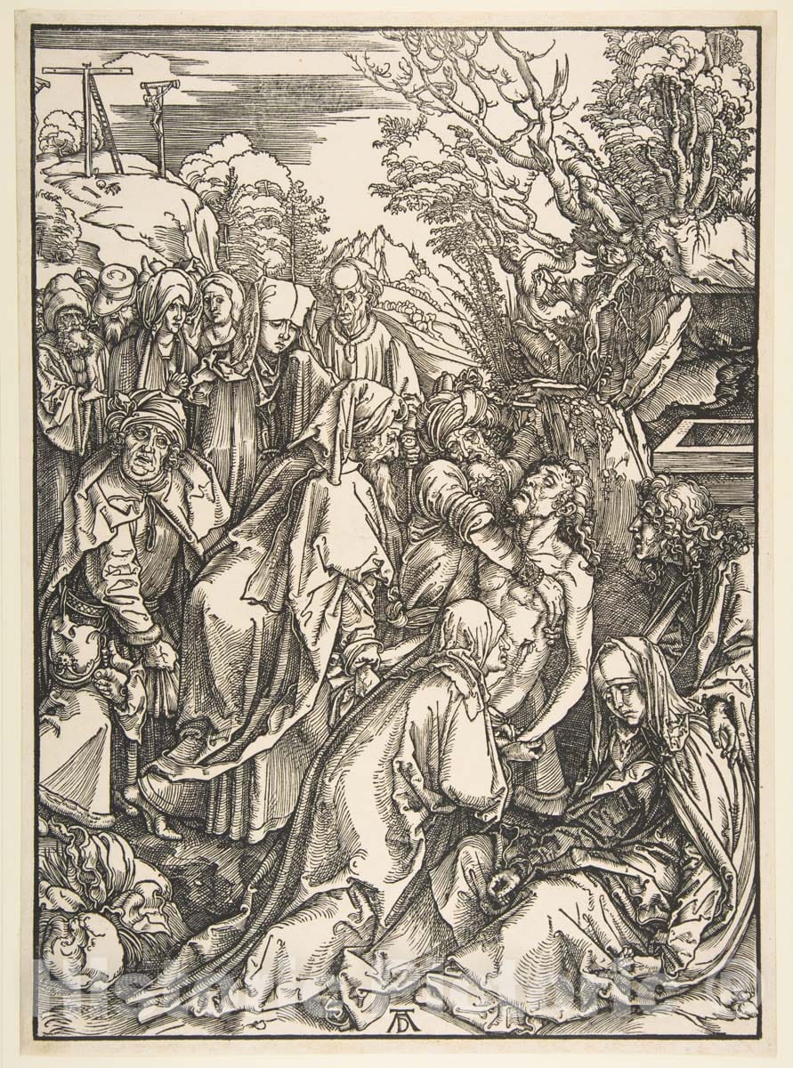 Art Print : Albrecht Dürer - The Entombment 1 : Vintage Wall Art
