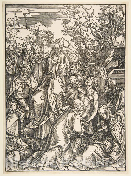 Art Print : Albrecht Dürer - The Entombment 1 : Vintage Wall Art