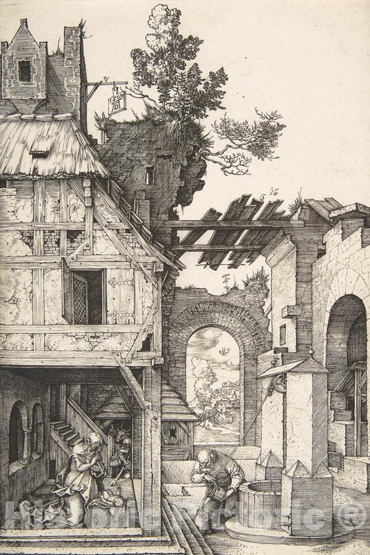 Art Print : Albrecht Dürer - The Nativity 2 : Vintage Wall Art