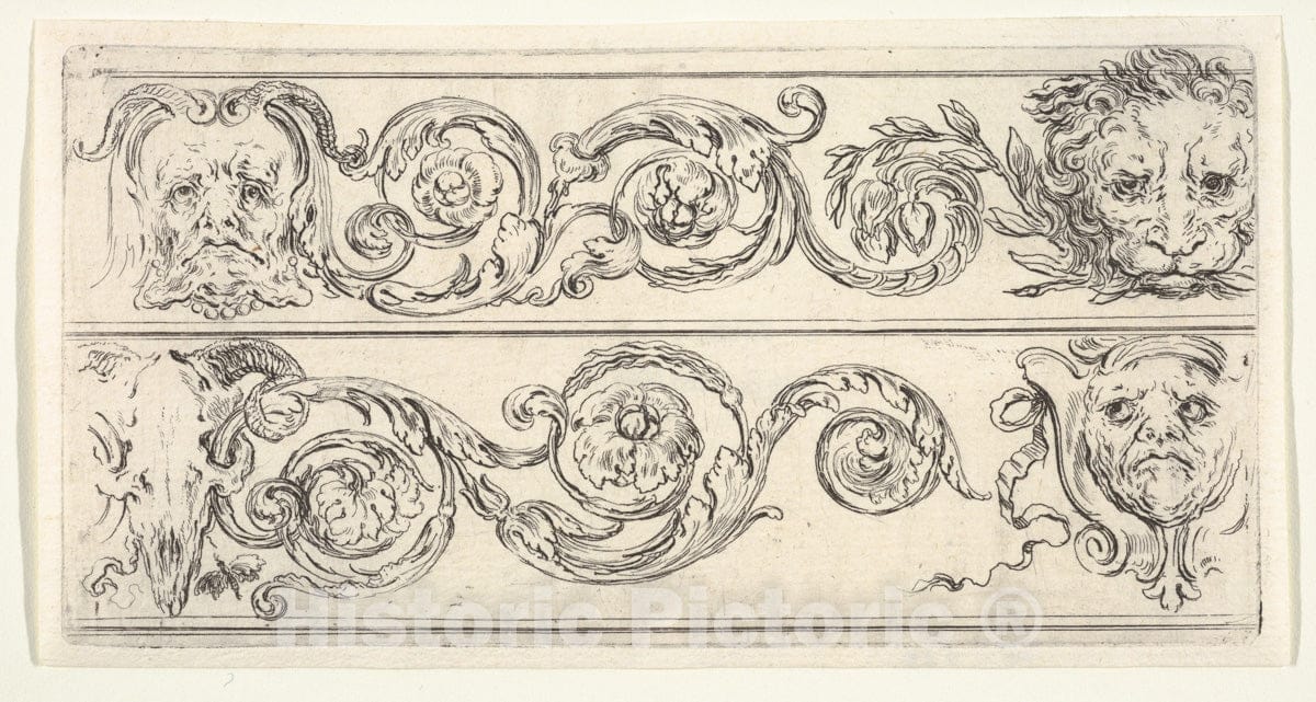 Art Print : Plate 5: Two friezes
