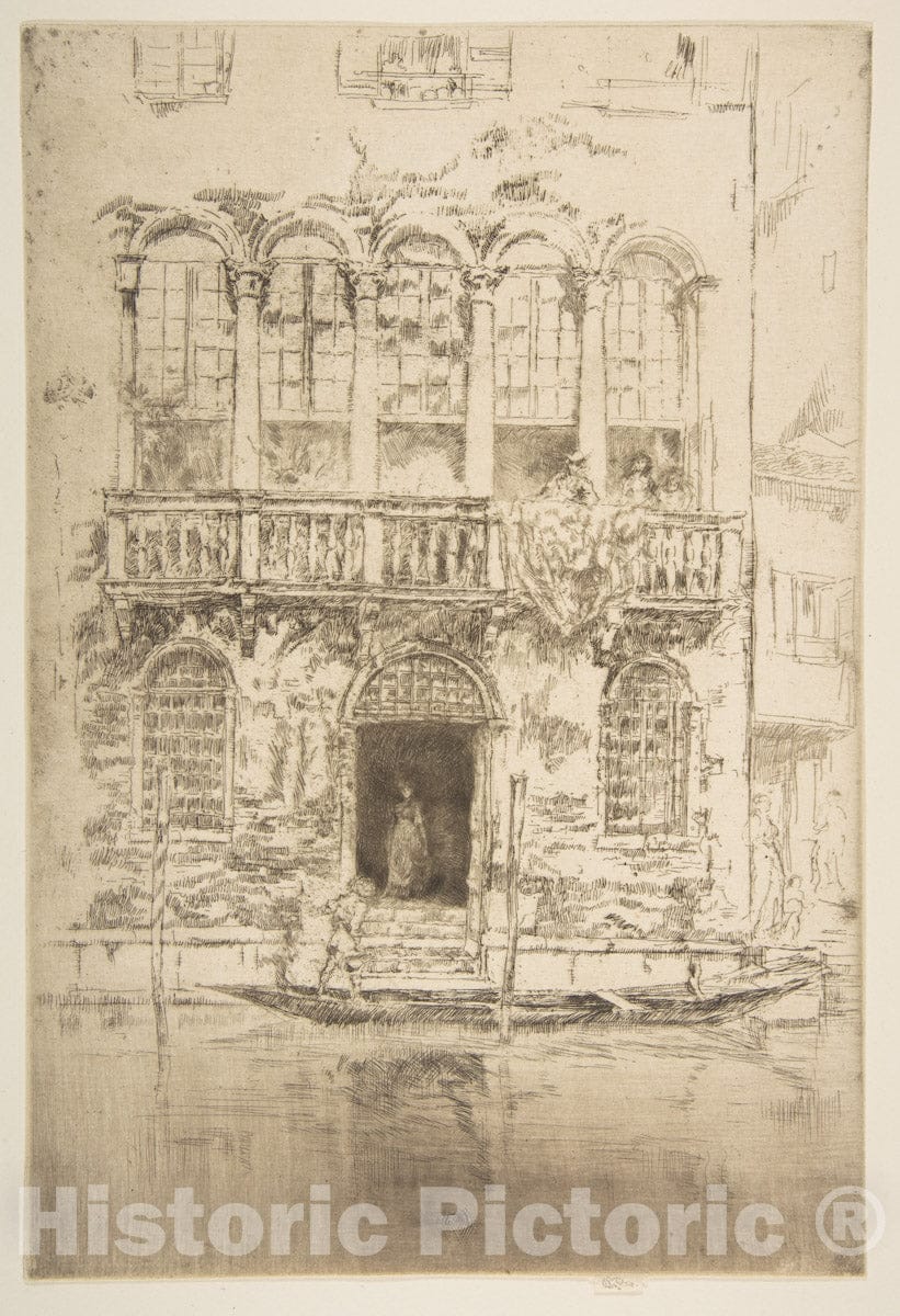Art Print : James McNeill Whistler - The Balcony 1 : Vintage Wall Art
