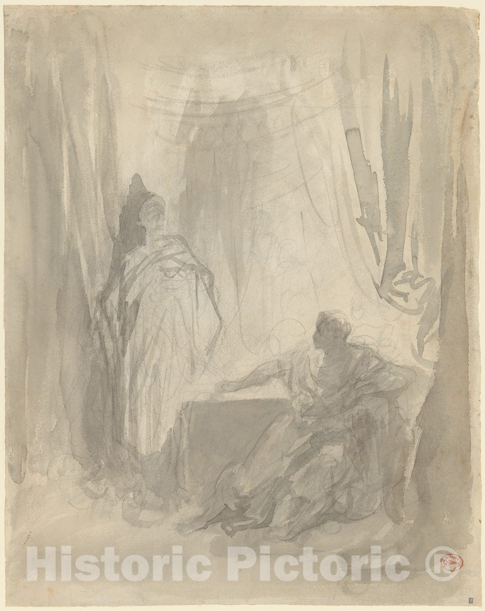 Art Print : Gustave Doré - L'Apparition : Vintage Wall Art