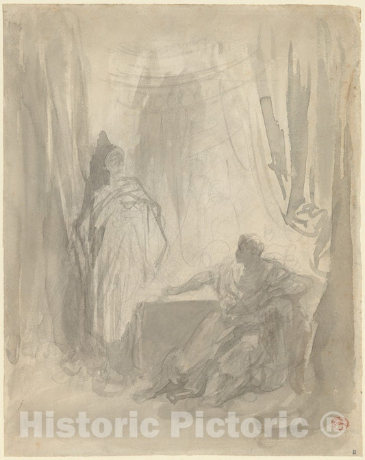 Art Print : Gustave Doré - L'Apparition : Vintage Wall Art