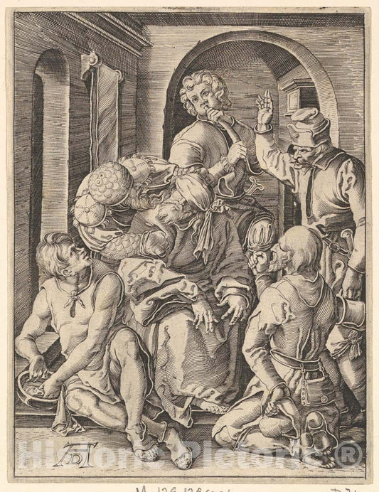 Art Print : Albrecht Dürer - Engraved Copies of The Little Passion - 429237 : Vintage Wall Art