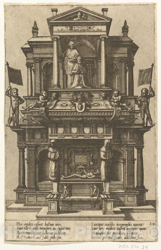Art Print : Hans Vredeman de Vries - Cœnotaphiorum (24) : Vintage Wall Art