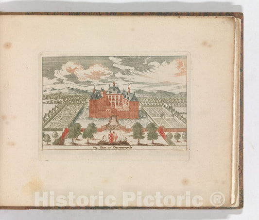 Art Print : Carel Allard - ' 'het Huys te Duyvenvoorde', in: Tooneel Der Voornaamste Nederlands Huizen, En Lust Hoven, Naar T Leven Afgebeeld : Vintage Wall Art