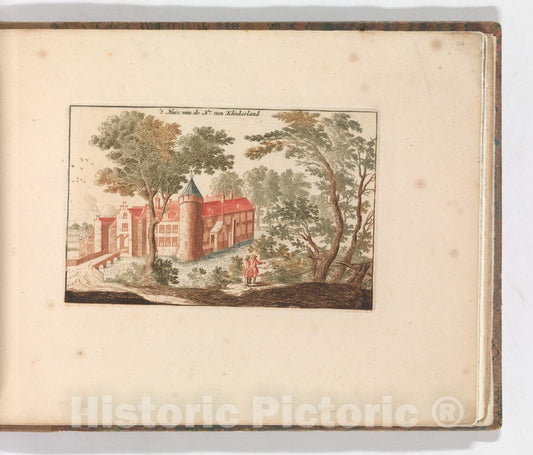 Art Print : Carel Allard - ' 't Huis Van de Hr Van Klinkerland', in: Tooneel Der Voornaamste Nederlands Huizen, En Lust Hoven, Naar T Leven Afgebeeld : Vintage Wall Art