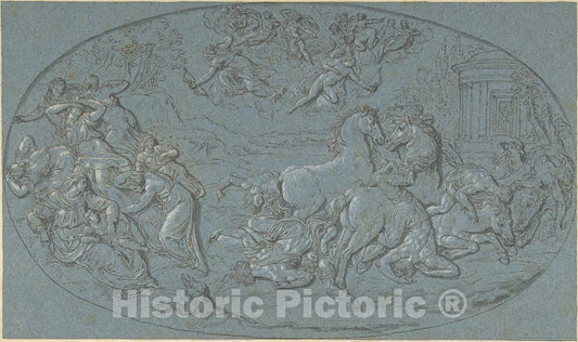 Art Print : Circle of Bernard Picart - Death of Niobe and Her Children : Vintage Wall Art
