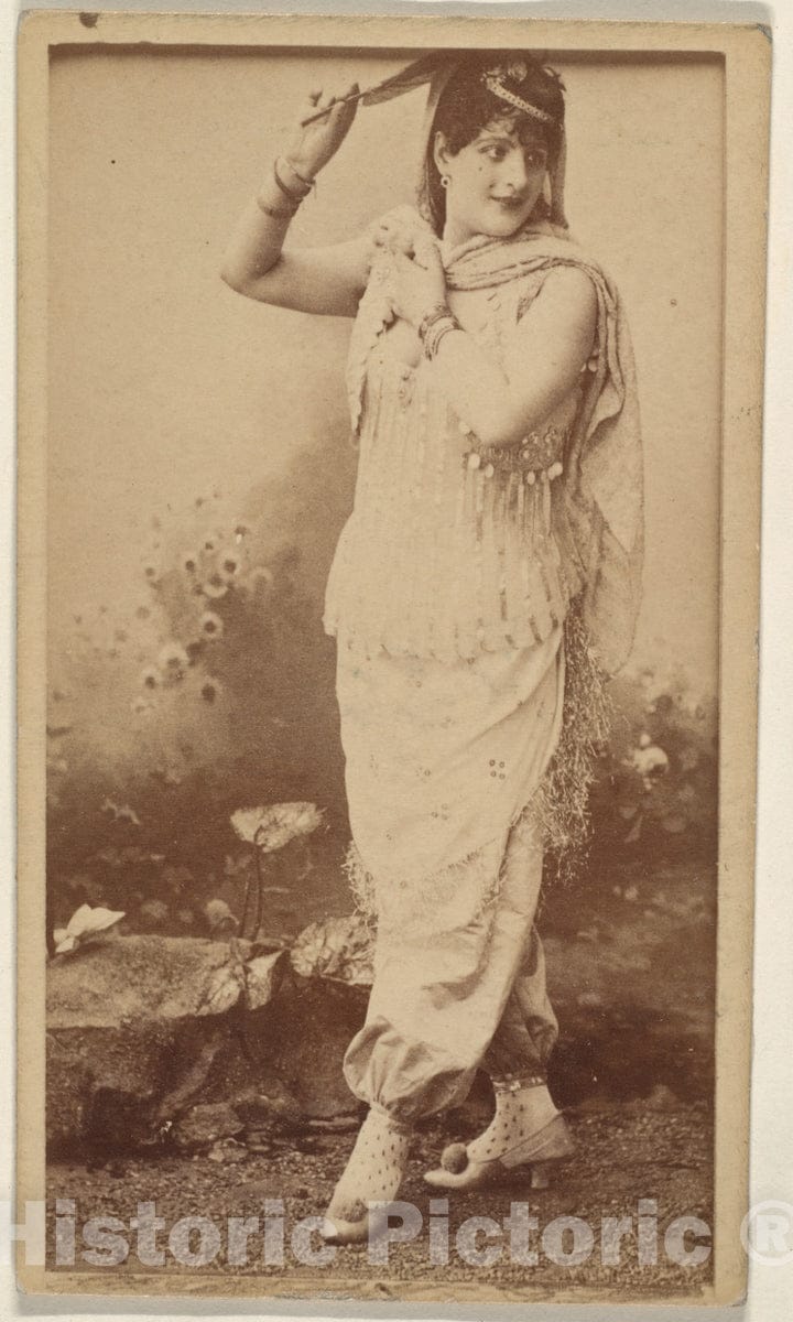 Photo Print : Actress Wearing Costume with Harem Pants, from The Actresses Series (N668) : Vintage Wall Art