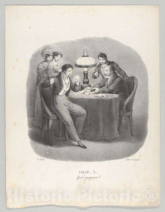 Art Print : Victor Adam - Chap. X: Quel Guignon! (What Bad Luck!) : Vintage Wall Art