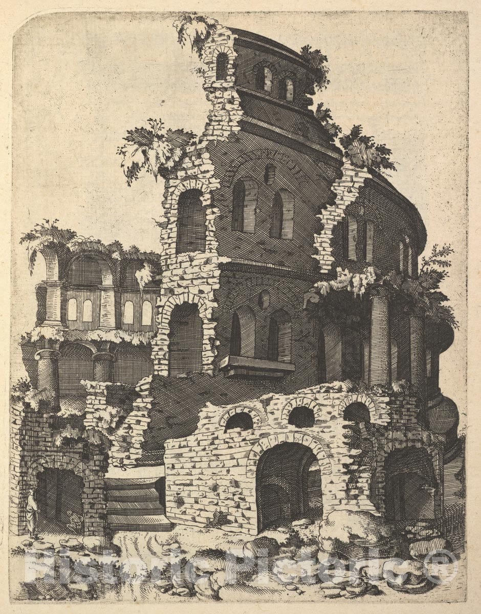 Art Print : Lambert Suavius - Ruins of a Basilica : Vintage Wall Art