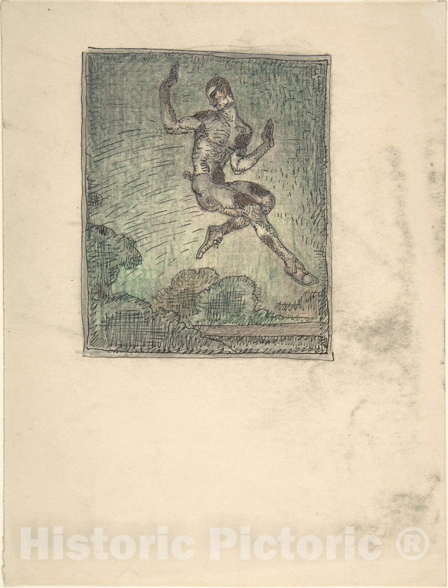 Art Print : Paul Scheurich - Dancer in The Role a Faun : Vintage Wall Art