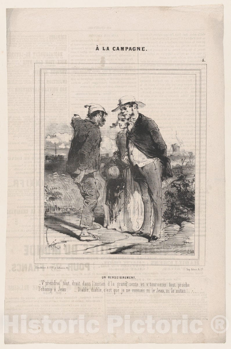 Art Print : Édouard de Beaumont - A Word of Advice : Vintage Wall Art