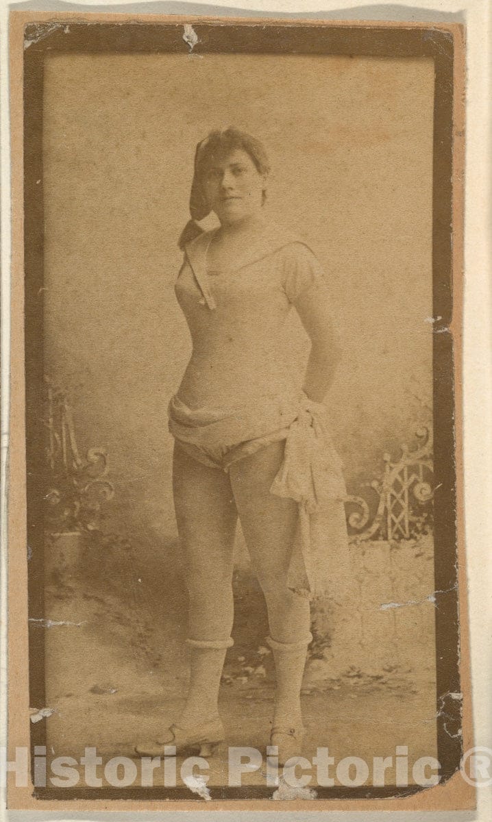Photo Print : Actress Standing with Hand on Hip, from The Actresses Series (N668) 1 : Vintage Wall Art