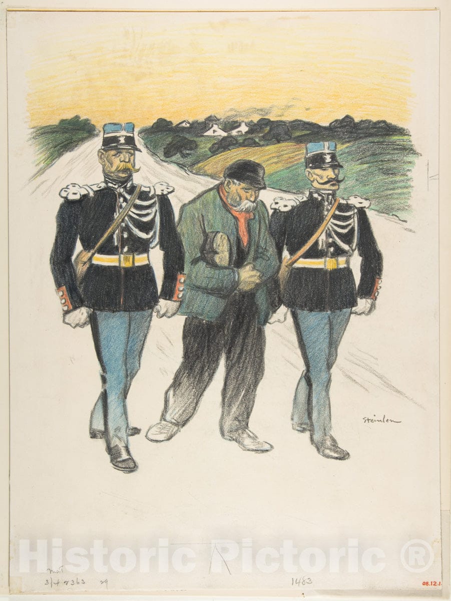Art Print : Théophile-Alexandre Steinlen - Les Miséreaux : Vintage Wall Art