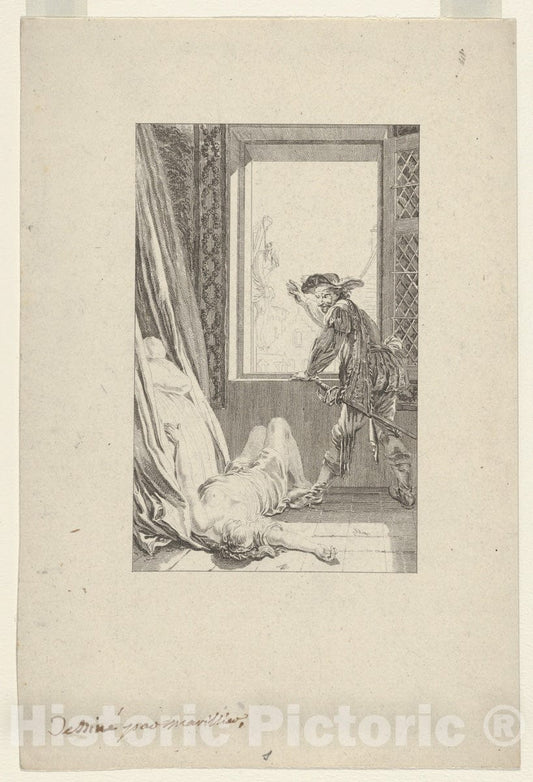 Art Print : Clément Pierre Marillier - Illustration for 'Philosophie de la Nature' : Vintage Wall Art